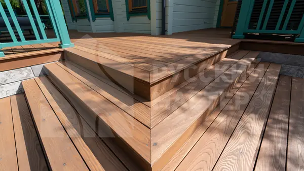 Терраса из термоясеня для загородного дома