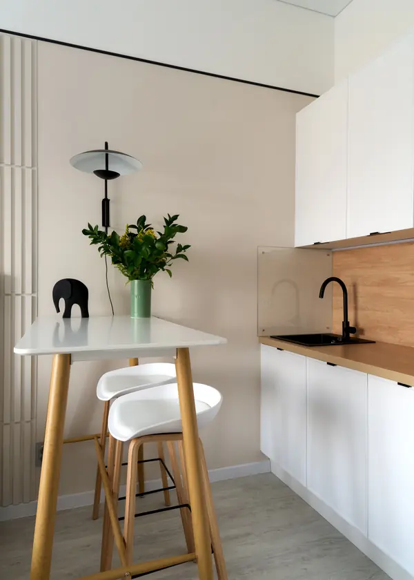 Квартира — студия по дизайн проекту Екатерины Тагировоq