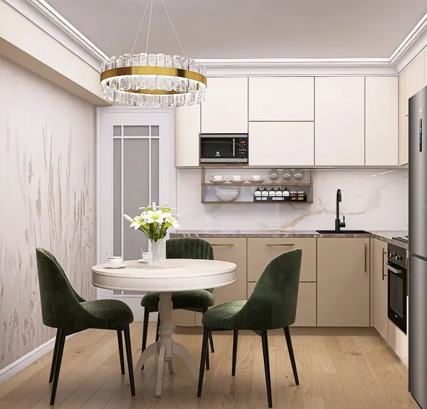 Дизайн маленькой кухни в панельке