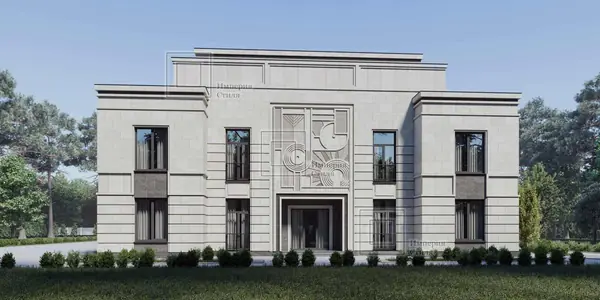 Проект дома с барельефом