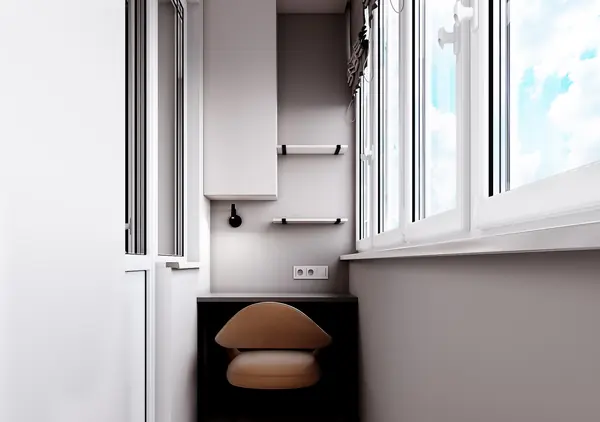 Светлый дизайн квартиры студии