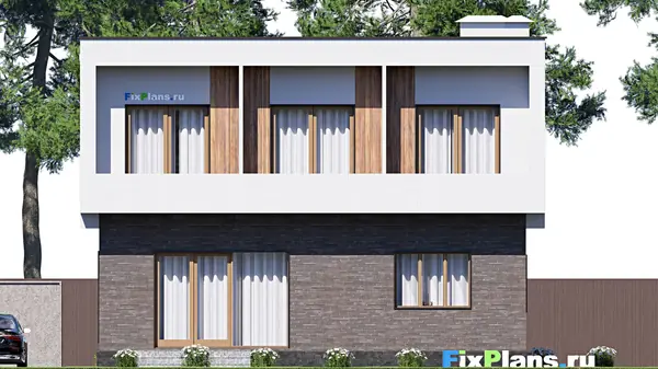 Проект двухэтажного дома 12х11 м S154м2 F-17855