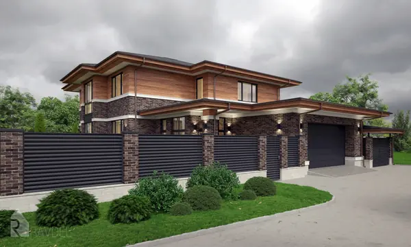 Коттедж в стиле Райта