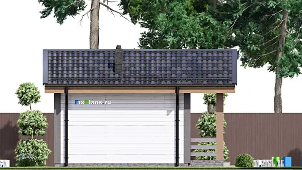 Проект одноэтажного дома 5х7м S19м2 F-15632