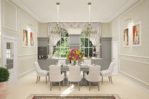 Дизайн интерьеров особняка.Классика