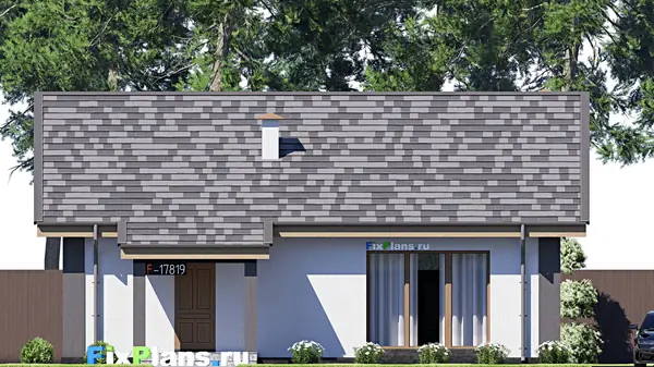 Проект одноэтажного дома 14х12м S113м2 F-17819