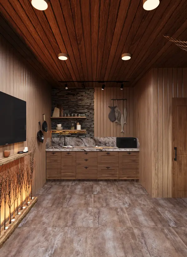 Баня в рыбацком стиле