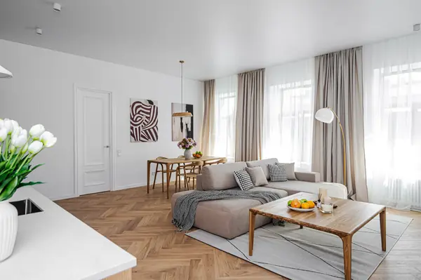 Светлая квартира в скандинавском стиле