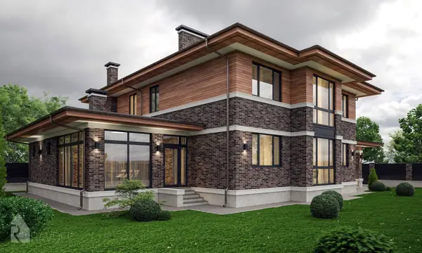 Коттедж в стиле Райта