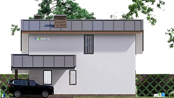 Проект дома с мансардой 13х16 м S160м2 F-16784