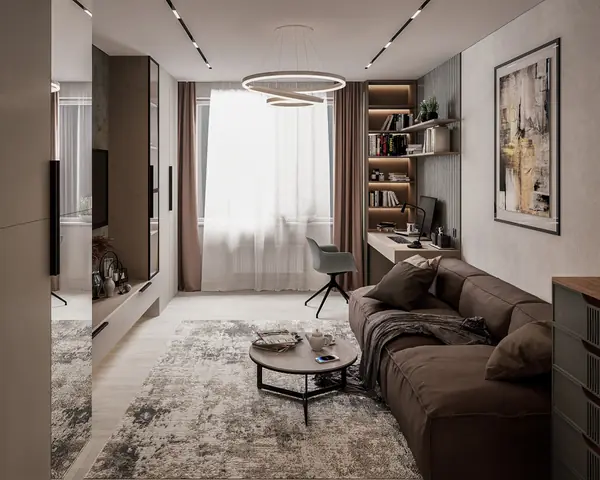 Дизайн-проект двухкомнатной квартиры 57 м2