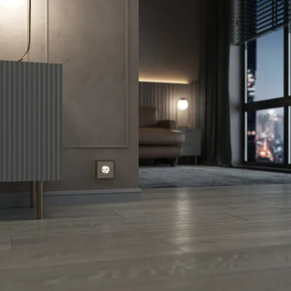 Уникальная розетка с новым цветом подсветки