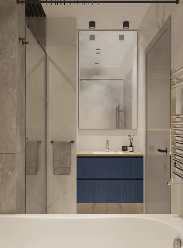 Дизайн трёхкомнатной квартиры 97 м2