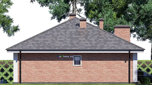 Проект одноэтажного дома 12х13м S122м2 F-17891