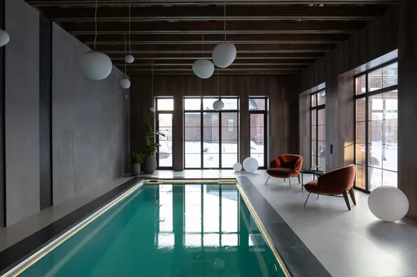 Реализованный проект банного комплекса на территории частного дома