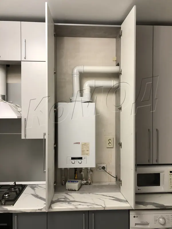 Кухня с фасадом МДФ краска