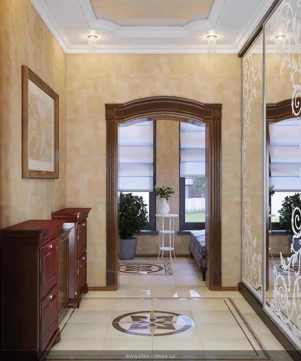 Living room in traditional style