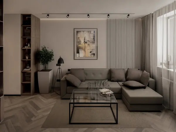 Дизайн-проект двухкомнатной квартиры 69 м2