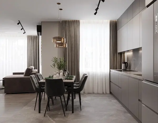 Дизайн проект 4-х комнатной квартиры 145 м2 для семейной пары с детьми