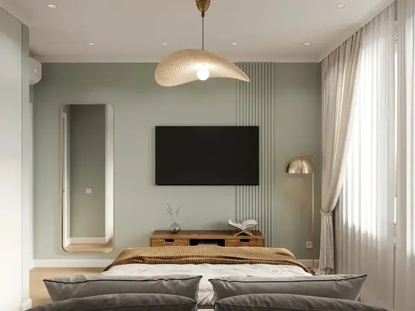 Трехкомнатная квартира 108 м² в скандинавском стиле с элементами бохо