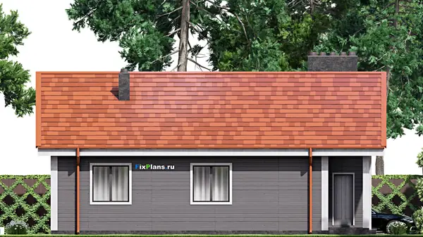 Проект одноэтажного дома 11х13м S90м2 F-15830