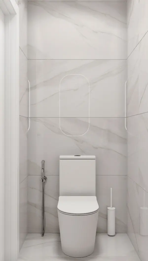 Квартира с современной гостиной с отсылками к ар-деко. Проект 2022 года