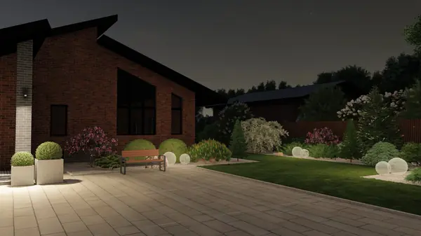 Ландшафтный дизайн 25 соток в д. Большая Ельня