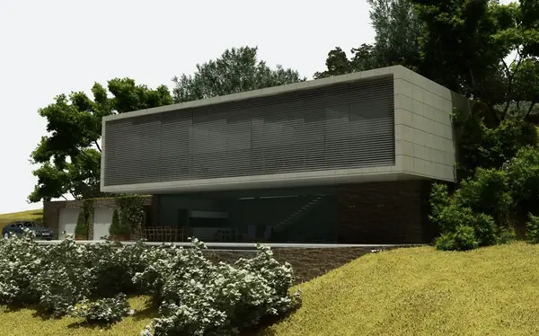 Дом на склоне