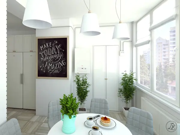 "София" - квартира в скандинавском стиле