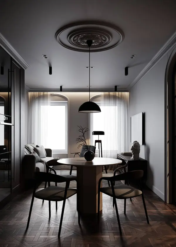 Пространство с нотами французского стиля