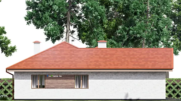 Проект одноэтажного дома 16х16м S166м2 F-15263