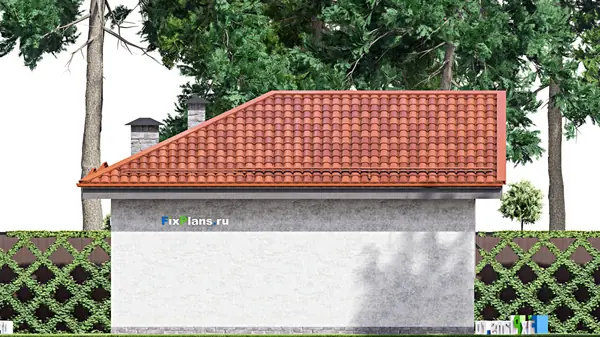 Проект одноэтажного дома 8х10м S51м2 F-14894