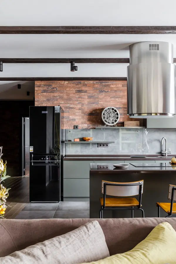 Фото кухни реализованного проекта квартиры ЖК "Центральный".