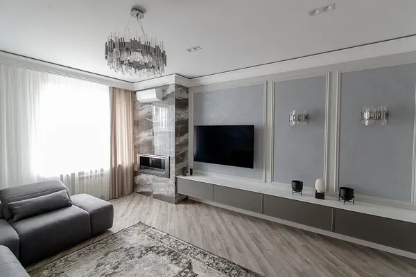 Реализация гостиной в стиле "Современная классика"