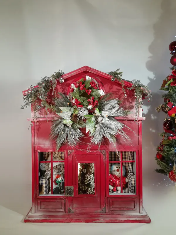 Рождественский домик для игрушек