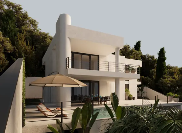 Дом на склоне