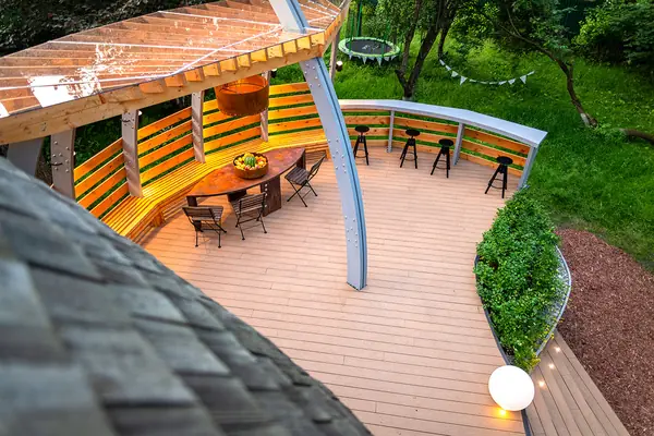 Необычная веранда (и терраса) к Необычному Дому (проект "Фазенда-лайф")