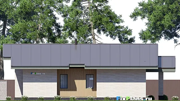 Проект одноэтажного дома 16х17м S156м2 F-18017