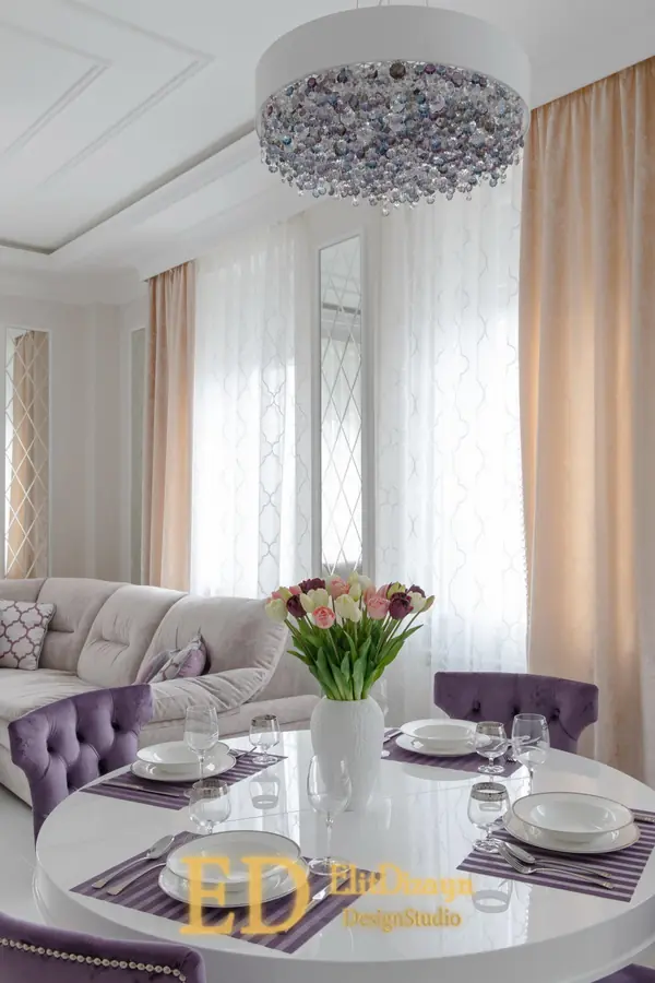 Квартира неоклассика - 1 (кухня-гостиная)