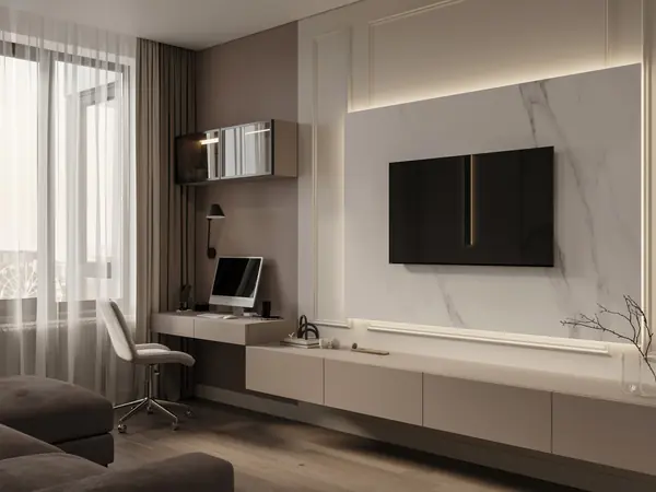 Современная квартира в Москве 78 м²