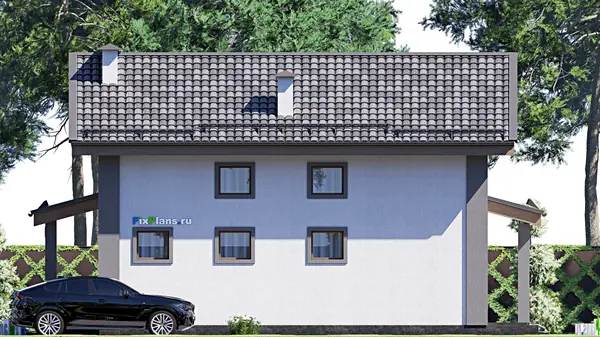 Проект дома с мансардой 8х13 м S127м2 F-17810