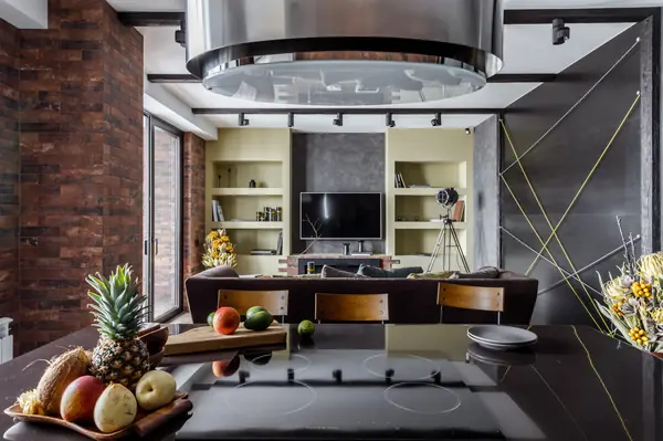 Фото кухни реализованного проекта квартиры ЖК "Центральный".