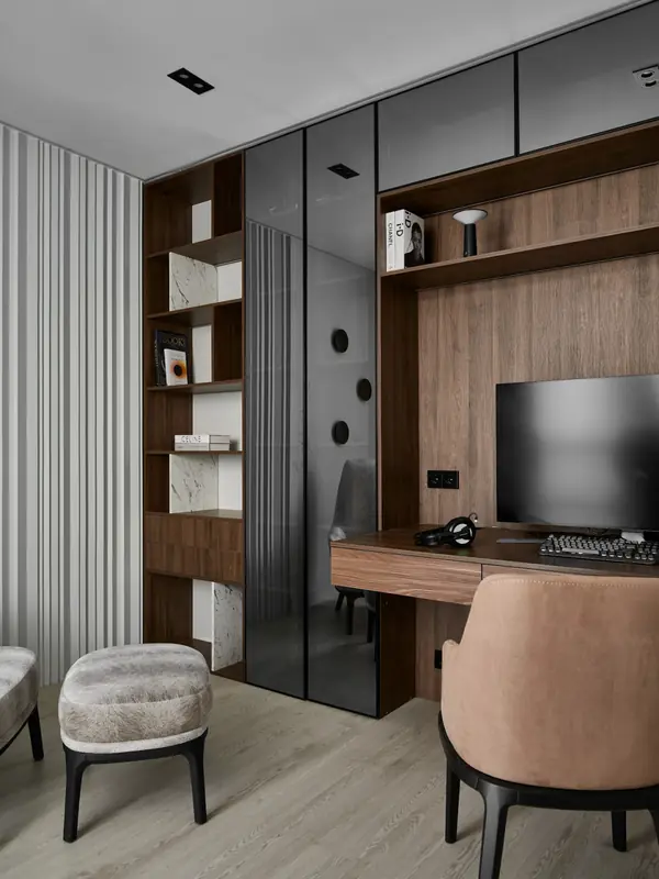 Дизайн проект квартиры 60м2. Кабинет