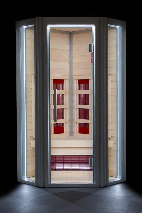 Инфракрасная сауна Соло Угловая серия Hi-Tech