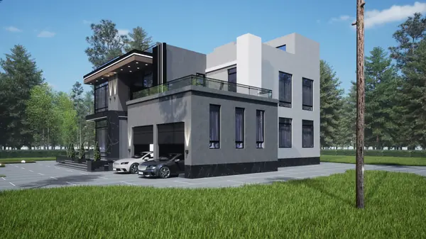 архитектурный проект жилого дома_500 кв.м.