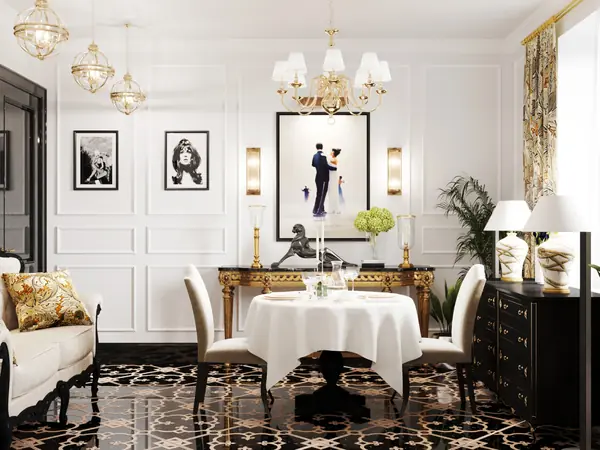 Гостиная в неоклассическом стиле