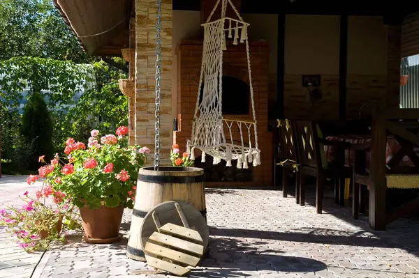 Беседка барбекю на участке