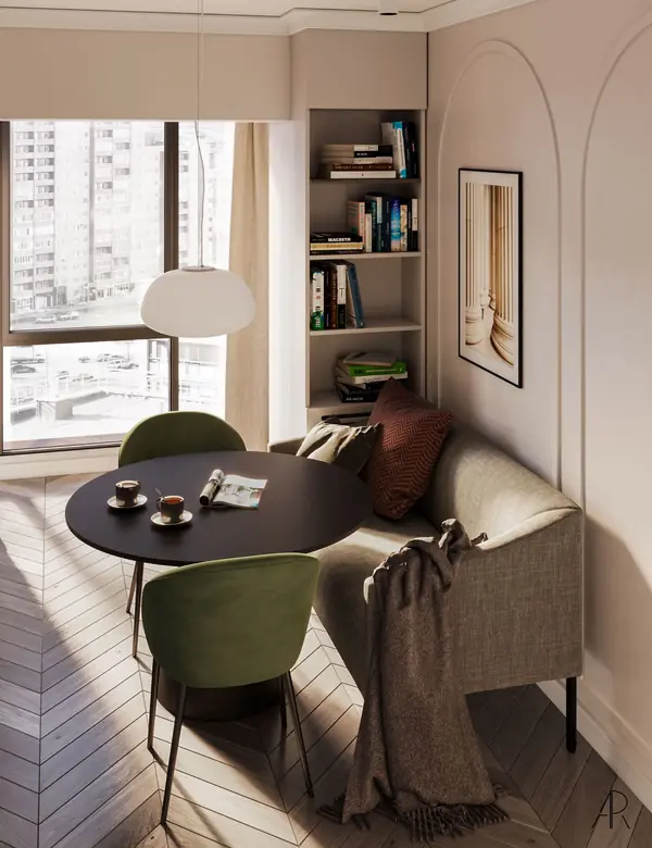 Дизайн легкой кухни во вторичном жилье в Твери