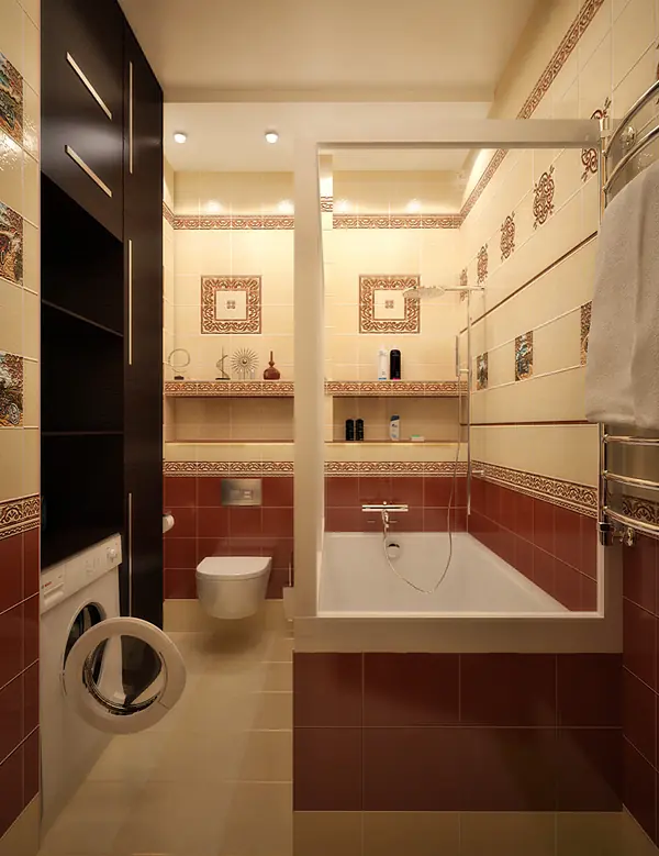 Apartment interior design in style Art Nouveau