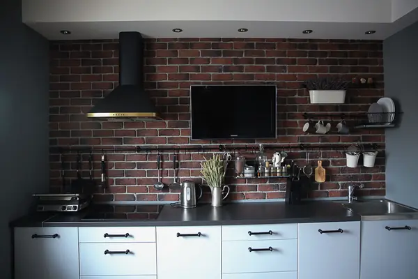 Дизайн интерьера 1-комнатной квартиры в индустриальном стиле